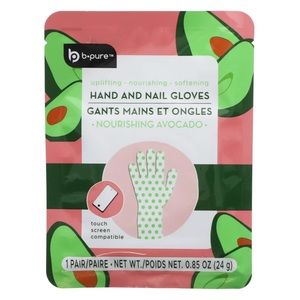 B-Pure Moisturizing Nourishing Avocado Softening Cuticle Care Hand & Nail Gloves